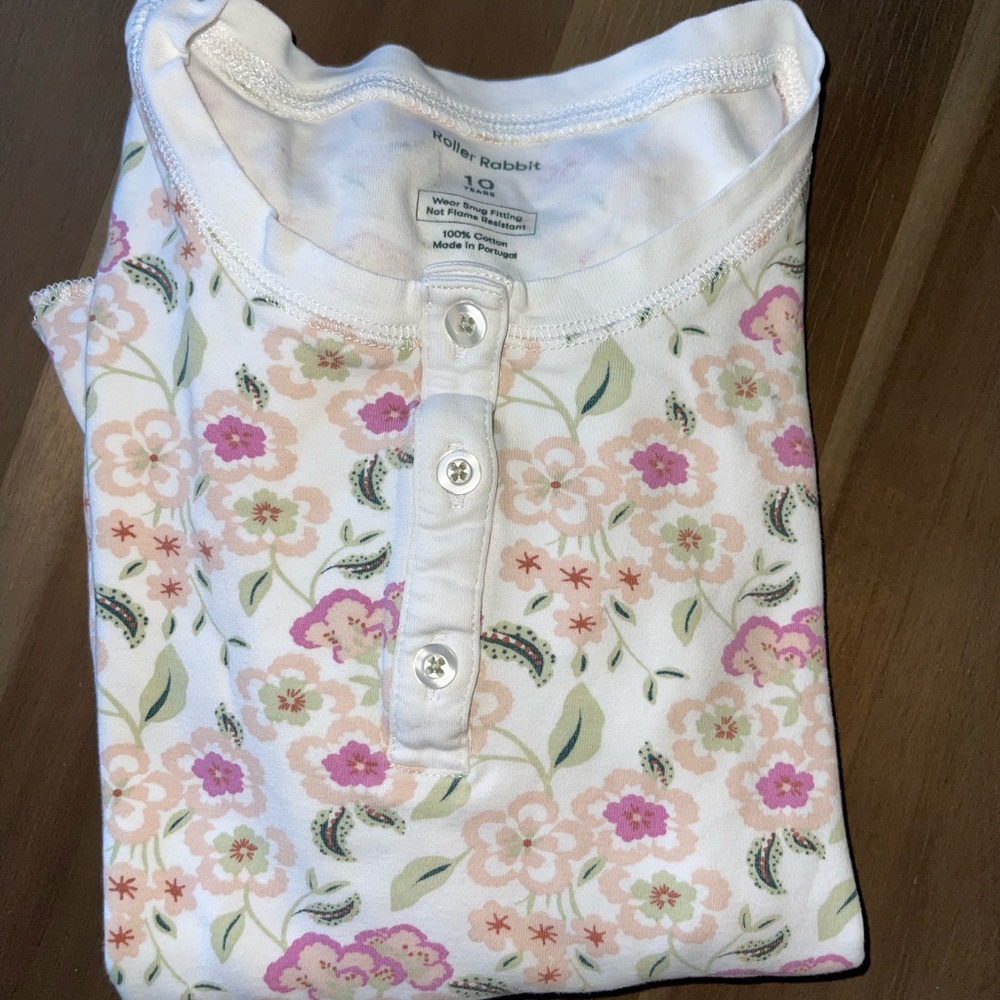 Roller Rabbit Floral Pajama Set - Picture 2 of 3